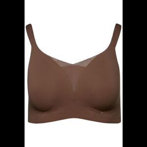 Rhonda Shear Women's Invisible Edge Breathable Gel Bra Espresso -